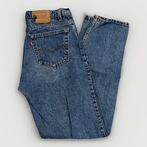Vintage Levis 550 Jeans Mens 33 x 34 Relaxed Fit 90s Denim Tapered Leg Blue
